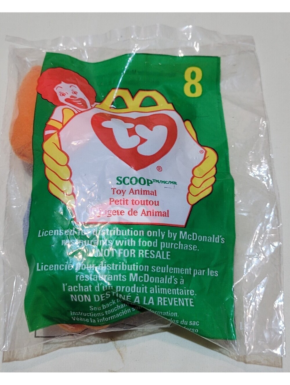 Vintage 1998 Ty Beanie Baby "Scoop the Pelican" McDonald's Kid's Happy Meal Toy